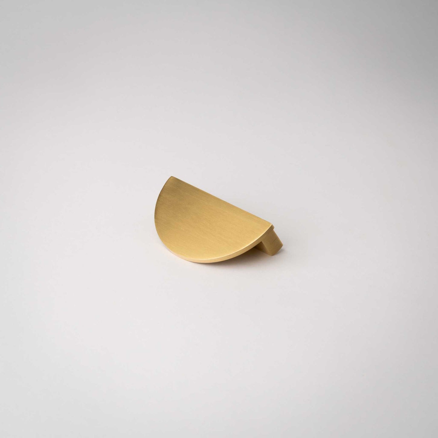 Demi Lune, Solid Brass Half Moon Cabinet PullsOur handmade Demi Lune cabinet handle is designed to be mounted in pairs to form a full circle or mounted horizontally as a half moon. In either orientation, it exudpullDemi Lune, Solid Brass Half Moon Pulls