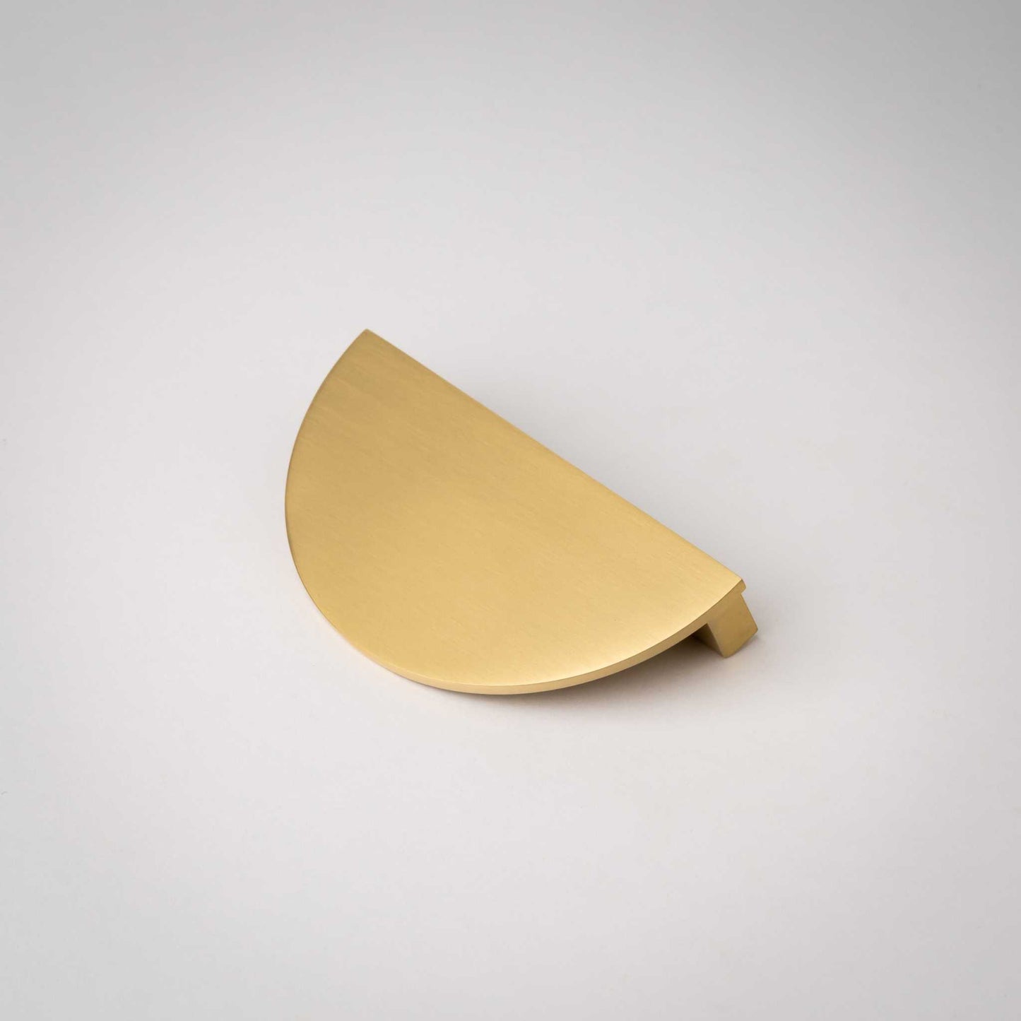 Demi Lune, Solid Brass Half Moon Cabinet PullsOur handmade Demi Lune cabinet handle is designed to be mounted in pairs to form a full circle or mounted horizontally as a half moon. In either orientation, it exudpullDemi Lune, Solid Brass Half Moon Pulls