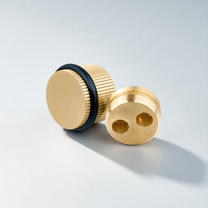 Bastion, Solid Brass Knurled Door Stops