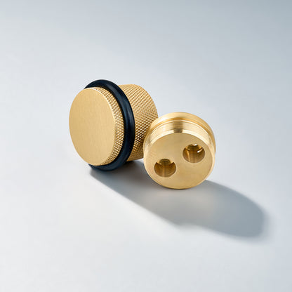 Bastion, Solid Brass Knurled Door Stops