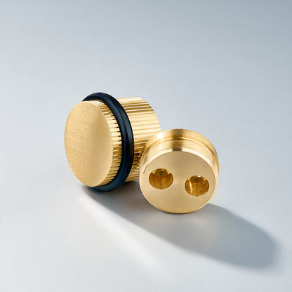 Bastion, Solid Brass Knurled Door Stops