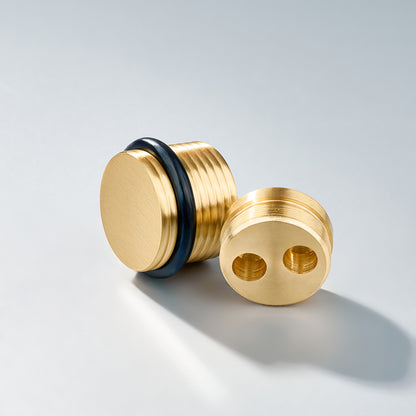 Bastion, Solid Brass Knurled Door Stops