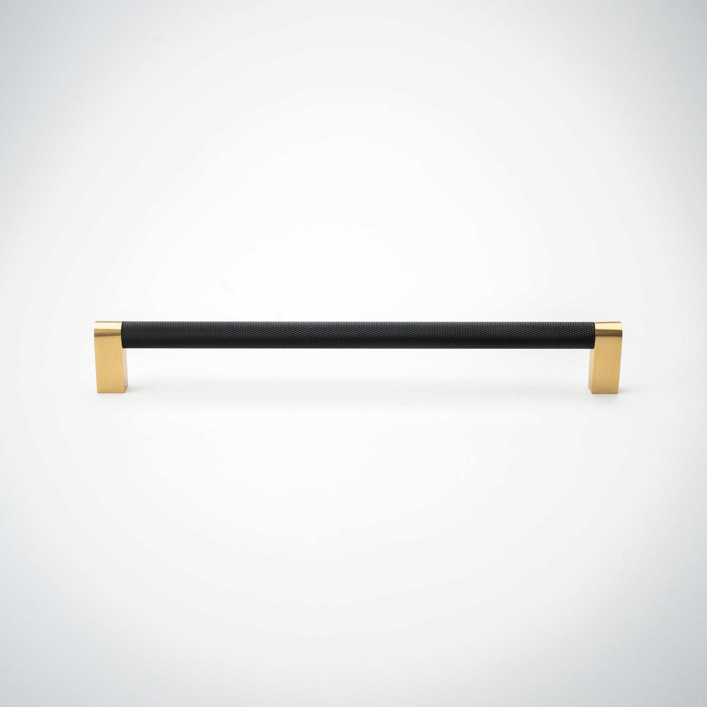 Bold, Black & Gold Knurled Cabinet Pulls Go BOLD in your home!Our Bold, Black and "gold" cabinet pull brings a modern feel to your cabinetry. Its two-toned style is visually fresh, while its knurled matpullBold, Black & Gold Knurled Solid Brass Cabinet Pulls